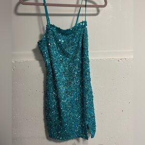 Target Teal Sequin Top NEW